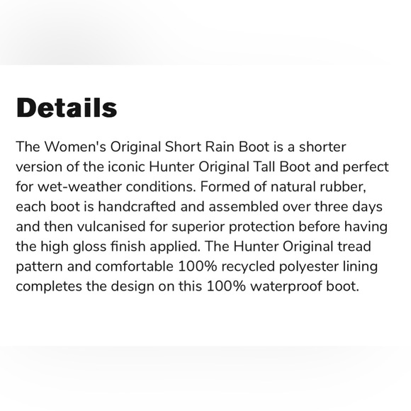 Hunter | Women’s Original Short Gloss Rain Boot - Picture 10 of 11